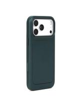 Mujjo Troubadour Modular Leather Case, odinis dėklas Apple iPhone 18 Pro Max / 17 Pro Max telefonams su MagSafe, obsidiano žalias