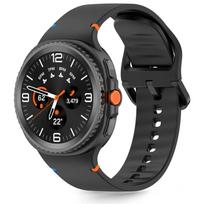 Tech-Protect Silicone laikrodžio dirželis Samsung Galaxy Watch 8 / 9 / Classic 40/44/46 mm, juodas
