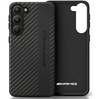 Mercedes-AMG Carbon Stripe & Embossed hardcase, skirta Samsung Galaxy S23 (S911), juodas
