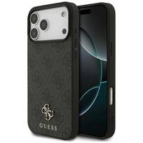 Guess GUE4616 4G Small Classic Logo MagSafe kietas dėklas, skirtas Apple iPhone 17 Pro Max, juodas