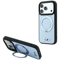 BMW Kevlar Ring Stand 360 MagSafe apsauginis dėklas Apple iPhone 18 Pro Max / 17 Pro Max, mėlynas
