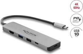 Delock USB Type-C™ dokinė stotis 4K – HDMI / USB šakotuvas / PD 3.1 140 W