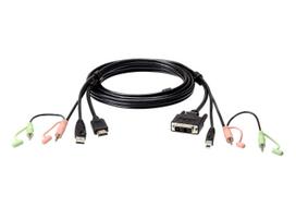 ATEN 2L-7D02DH HDMI į DVI-D kabelis, kištukas/kištukas, 1,8 m, juodas