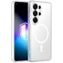 3MK Misty MagCase Samsung Galaxy S26 Ultra išmaniojo telefono dėklas, suderinamas su MagSafe, baltas