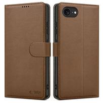Tech-Protect Wallet Case dėklas Apple iPhone 17e / 16e, rudas