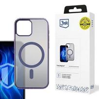 3MK Frosty MagCase MagSafe išmaniojo telefono dėklas, skirtas Apple iPhone 15 Plus, purpurinės spalvos