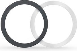 Tech-Protect MagMat MagSafe universalus magnetinis žiedas, juodas ir sidabrinis (2 vnt.)