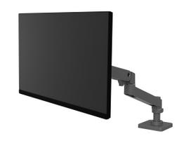 Ergotron LX Pro 45-712-292 monitoriaus laikiklis su šarnyrine svirtimi, plokščiu C spaustuku ir trumpu stiebu, juodas, ekranams iki 34 in (86,4 cm)