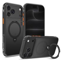 Tech-Protect MagAir Stand MagSafe CC dėklas, skirtas Apple iPhone 17 Pro / 18 Pro, matte black