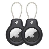 Tech-Protect Rough Vein dėklas Apple AirTag, juodas (2 vnt.)