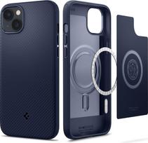 Spigen Mag Armor (ACS04919) dėklas, skirtas Apple iPhone 14 Plus / 15 Plus, tamsiai mėlynas