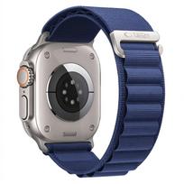 Tech-Protect Nylon Pro Apple Watch 8 / 9 / 10 / 11 / 12 / SE / Ultra 44/45/46/49 mm išmaniojo laikrodžio apyrankė, Navy Blue