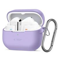 Tech-Protect Silicone Hook silikoninis dėklas su karabinu Samsung Galaxy Buds 3 / 3 FE / 3 Pro ausinukams, levandų spalvos