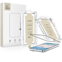 Tech-Protect Quick Set AR+ atspindžius mažinantis grūdintas stiklas Samsung Galaxy S26, juodas