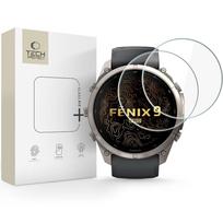 Tech-Protect Glass Fit+ grūdintas stiklas skirtas Garmin Fenix 9 Pro 51 mm, permatomas (2 vnt.)