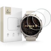 Tech-Protect Glass Fit+ grūdintas stiklas, skaidrus, skirtas Garmin Fenix 9 Pro 43 mm (2 vnt.)