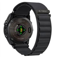 Tech-Protect Nylon Pro THP6035 laikrodžio dirželis, skirtas Garmin Fenix 5X / 5X Plus / 6X / 6X Pro / 7X / 8 / 8 Pro / 9 / 9 Pro (51 mm), juodas