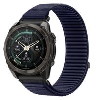 Tech-Protect NylonLoop THP6105 laikrodžio apyrankė, skirta Garmin Fenix 5X / 5X Plus / 6X / 6X Pro / 7X / 8 / 8 Pro / 9 / 9 Pro (51 mm), tamsiai mėlyna