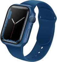 UNIQ Legion dėklas su 9H grūdintu stiklu Apple Watch Series 7/8/9 45 mm, mėlynas