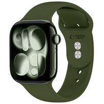 Tech-Protect Silicone Tech-Protect apyrankė, skirta Apple Watch 8 / 9 / 10 / 11 / 12 / SE / Ultra 44/45/46/49 mm, Olive Green