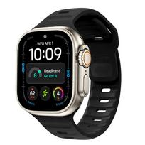 Tech-Protect Silicone Line Apple Watch 8 / 9 / 10 / 11 / 12 / SE / Ultra 44/45/46/49 mm apyrankė, juoda