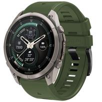 Tech-Protect silikoninis laikrodžio dirželis skirtas Garmin Fenix 5 / 6 / 6 Pro / 7 / 8 / 8 Pro / E / 9 / 9 Pro 51 mm, Military Green