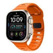 Tech-Protect Silicone Line Apple Watch 8 / 9 / 10 / 11 / 12 / SE / Ultra 44/45/46/49 mm apyrankė, oranžinė
