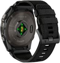 Tech-Protect Nylon Classic laikrodžio dirželis, skirtas Garmin Fenix 5X / 5X Plus / 6X / 6X Pro / 7X / 8 / 8 Pro / 9 / 9 Pro 47 mm, juodas