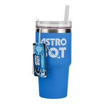 Paladone PP15504AB Astro Bot kelioninė puodelis su šiaudeliu, 600 ml, mėlynas