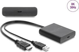 Delock 64383 adapteris HDMI kištukas – USB Type-C lizdas (DP Alt Mode), 8K HDR