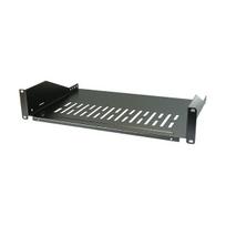 EFB Elektronik 691650TS.2A 19" 2U serverinės spintos lentyna, gylis 300 mm, keliamoji galia 22 kg, RAL 9005, juoda