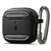 Spigen Rugged Armor dėklas Apple AirPods 4, matte black