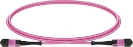 Lightwin MPO-12 šviesolaidinis komutacinis kabelis OM4, 12F, UPC lizdas–lizdas, Type B, 3 m, LSZH