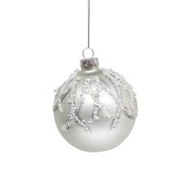 Stikliniai eglutės žaisliukai CHRISTMAS TOUCH, 8 cm, 4 vnt.