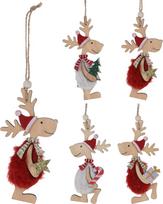 Eglutės žaisliukų rinkinys DH8060350, ruda sp./raudona sp., mediena, 2 vnt.