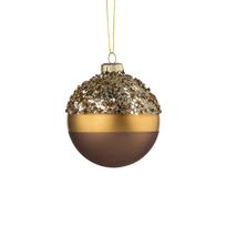 Eglutės žaisliukas Christmas Touch EBW240059, ruda sp., 8 cm, stiklas