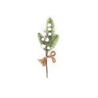 Dirbtinė šakelė Christmas Touch, balta sp./žalia sp., 23 cm