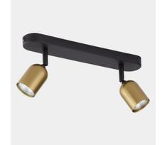 LED taškinis šviestuvas TOP 2xGU10/10W/230V auksinis/juodas