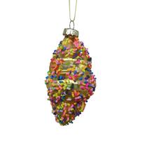 Eglutės žaisliukas Christmas Touch EBQ340303, įvairių spalvų, 10 cm, 5 cm, stiklas