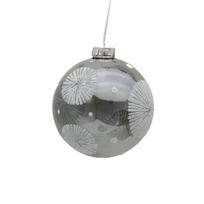 Eglutės žaisliukas Christmas Touch EBG340250, sidabro sp., 8 cm, stiklas