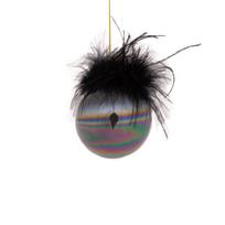 Eglutės žaisliukas Christmas Touch EBD341730, juoda sp., 8 cm, stiklas