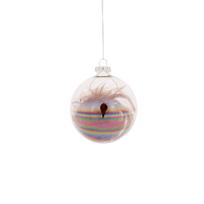 Eglutės žaisliukas Christmas Touch EBD341627, įvairių spalvų, 8 cm, stiklas