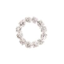 Kalėdinis vainikas Christmas Touch HF7064, 300 mm, balta sp.