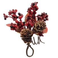 Dirbtinė šakelė Christmas Touch, raudona sp., 12 cm