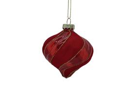 Eglutės žaisliukas Christmas Touch EB440039, aukso sp./raudona sp., 8 cm, stiklas