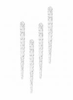 Eglutės žaisliukas Christmas Touch Icicle SYDD-1704 22 cm, skaidri sp., plastikas, 4 vnt.