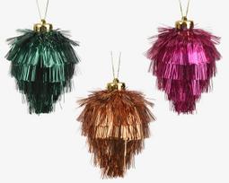 Eglutės žaisliukas Decoris Tinsel, (spalva/dizainas parenkami atsitiktine tvarka), polivinilchloridas (pvc)
