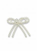 Eglutės žaisliukas Christmas Touch Ribbon Beads, balta sp., plastikas, 2 vnt.