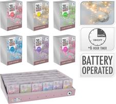 Lempučių girlianda Micro, 2 m, įvairių spalvų, 20 LED, (spalva/dizainas parenkami atsitiktine tvarka)