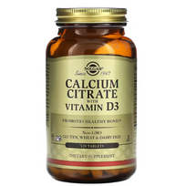 Solgar Calcium Citrate with Vitamin D3 120 tab